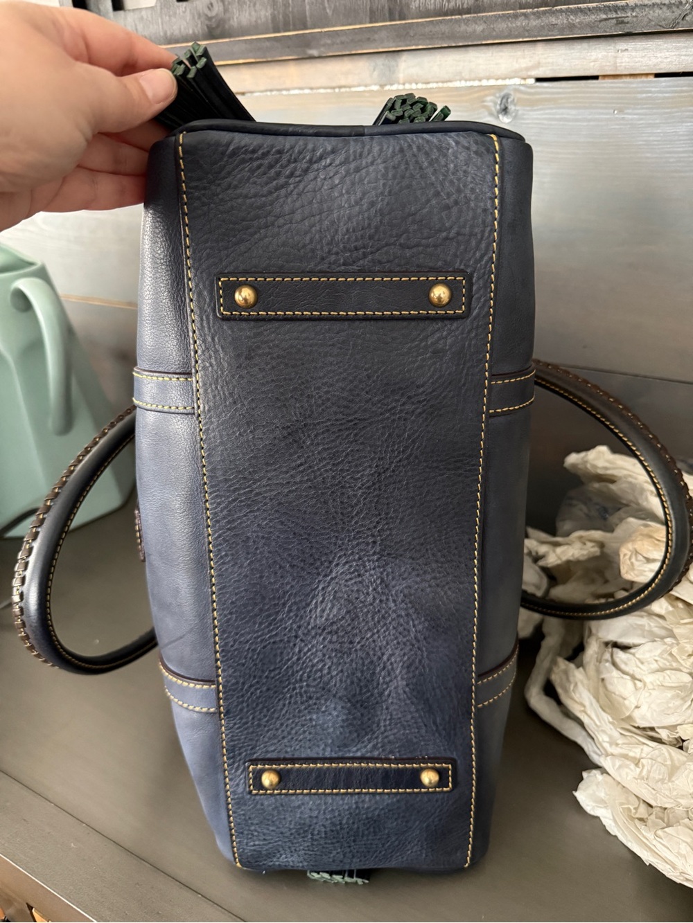 Dooney & Bourke Florentine Domed Buckle Satchel - Picture 7 of 8
